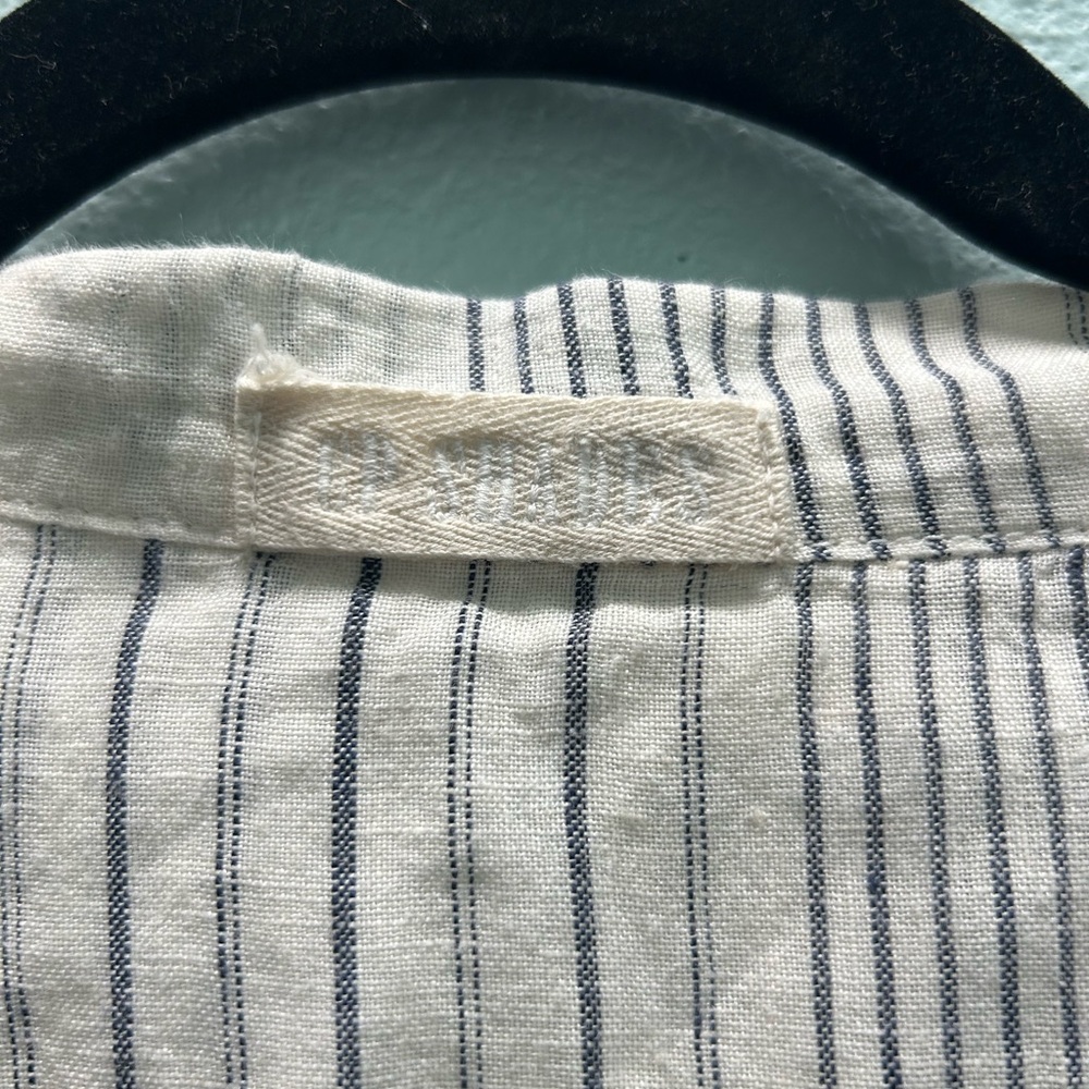 CP Shades White and Gray Striped Blouse - Picture 2 of 4